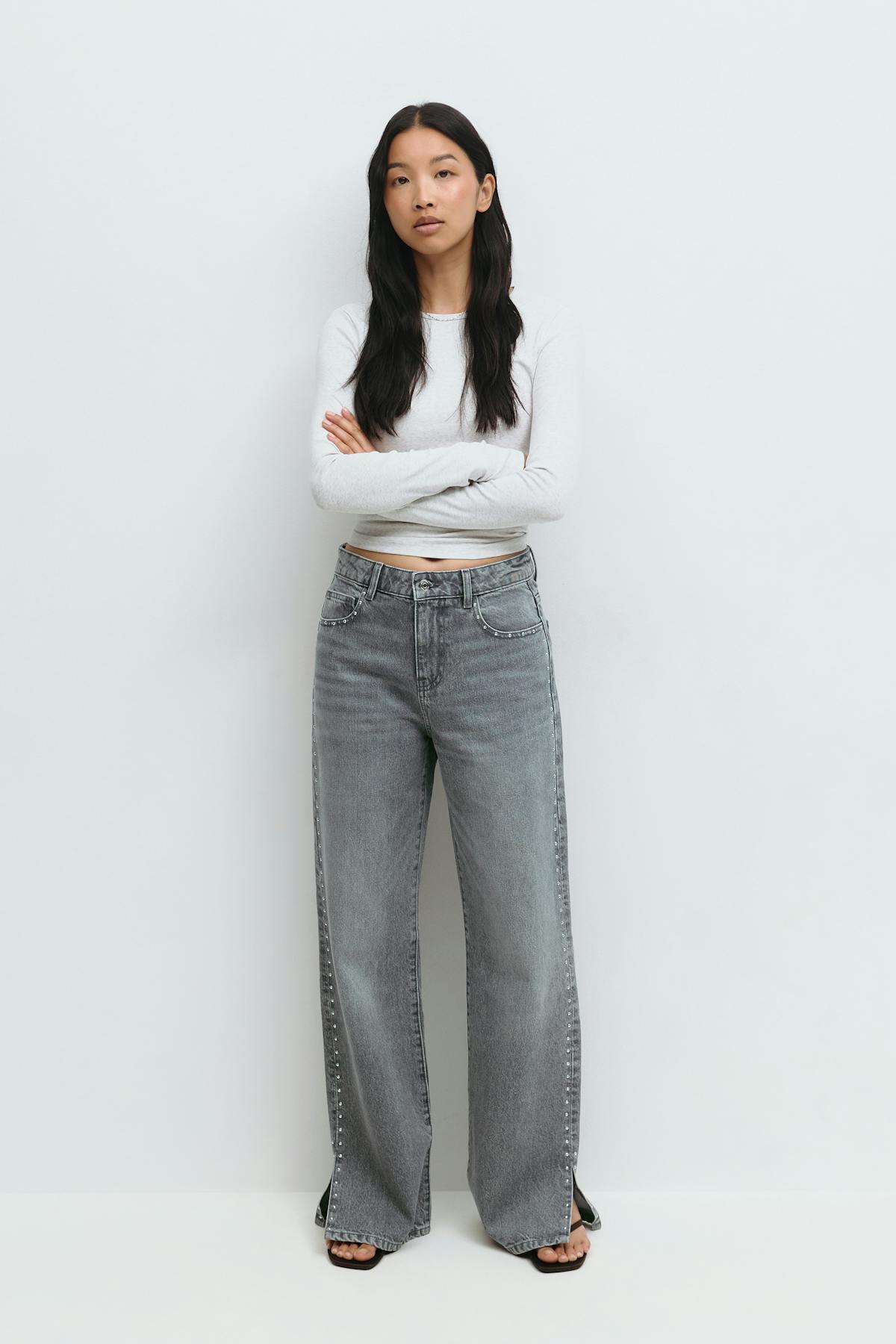 Studded jeans