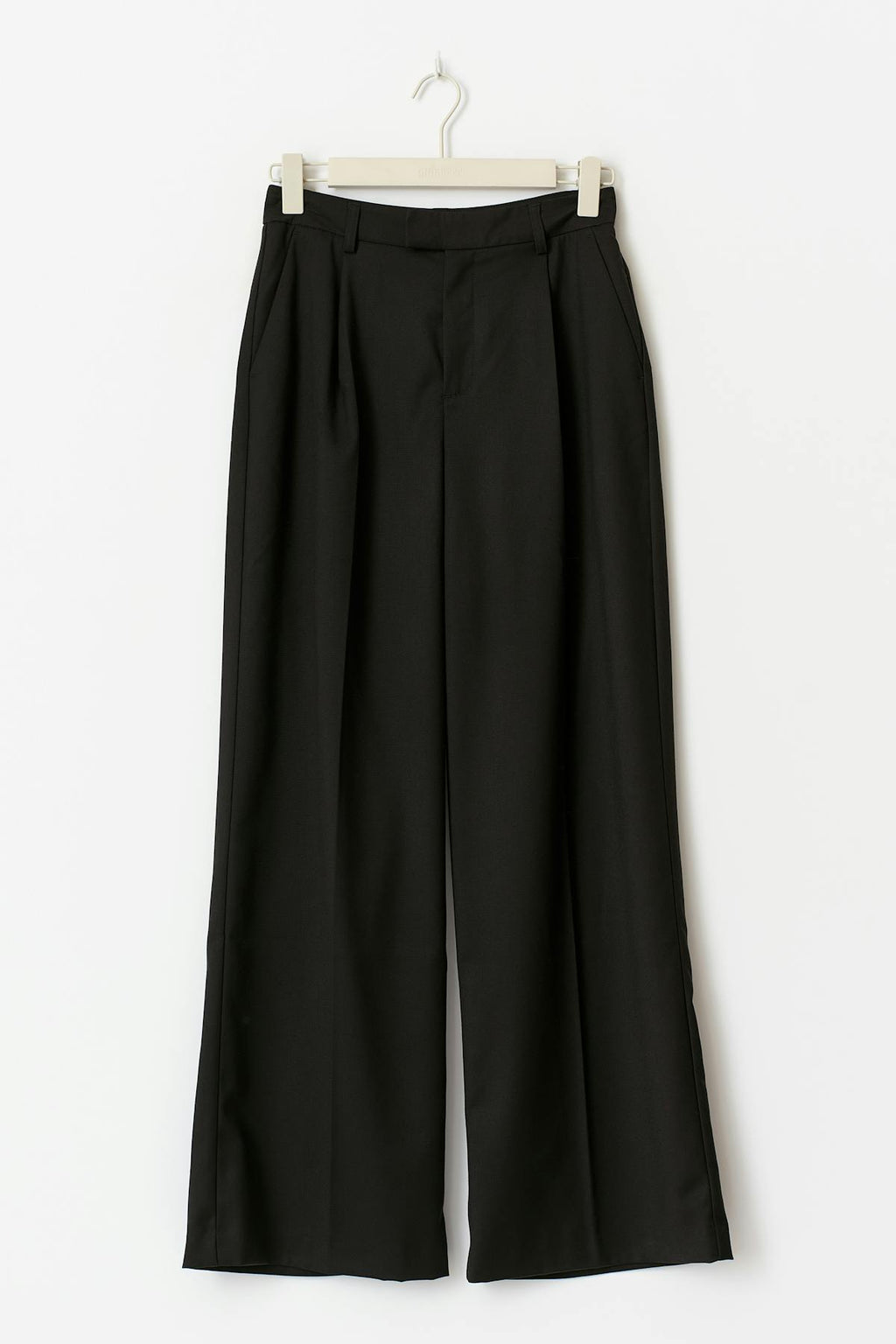 High waist wide trousers