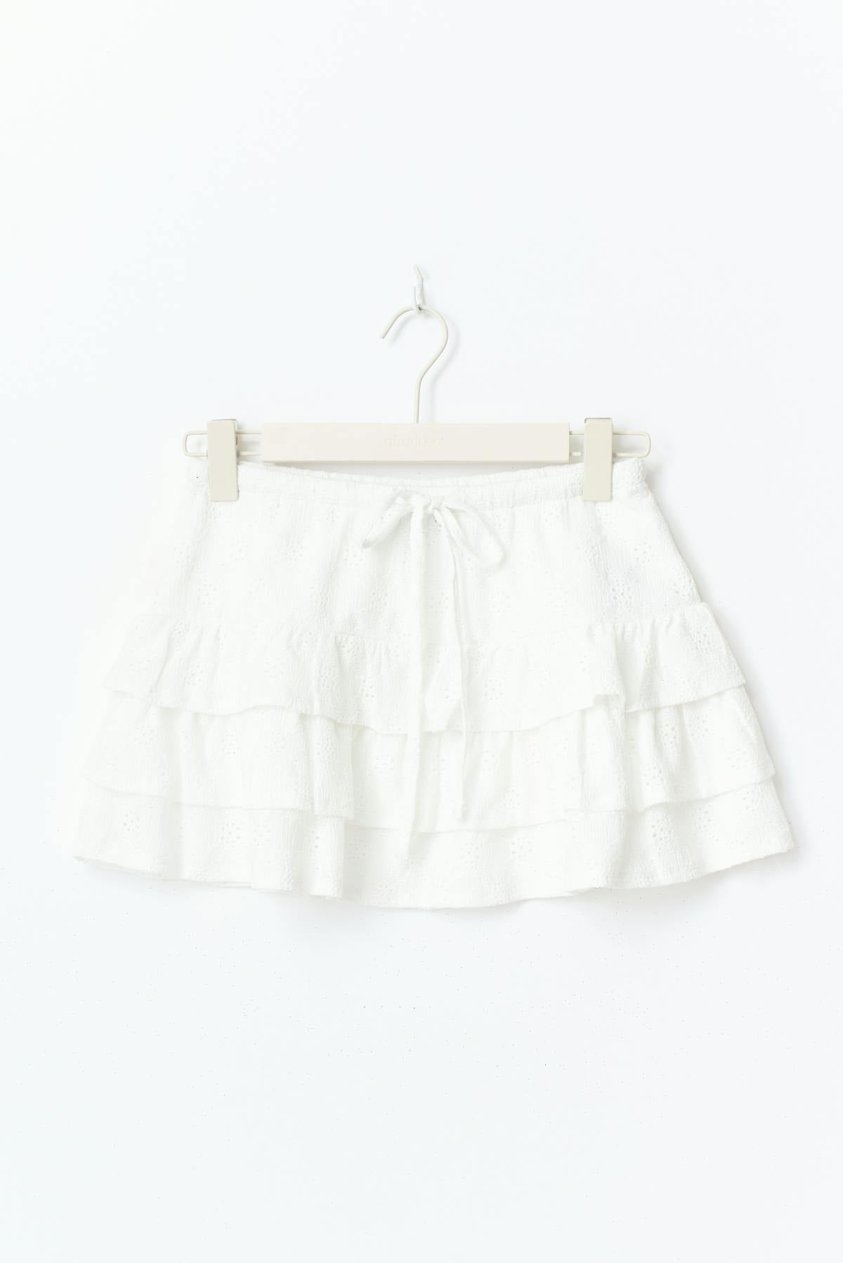 Mini frill skirt