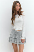 Mini frill skirt