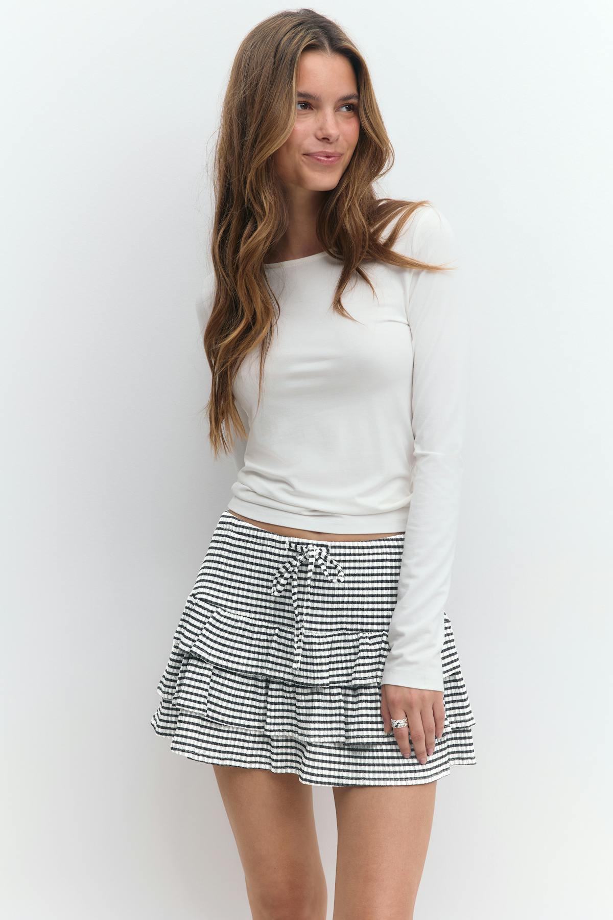 Mini frill skirt