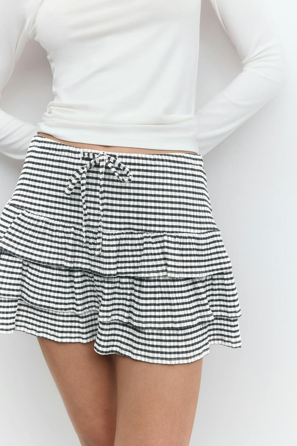 Mini frill skirt