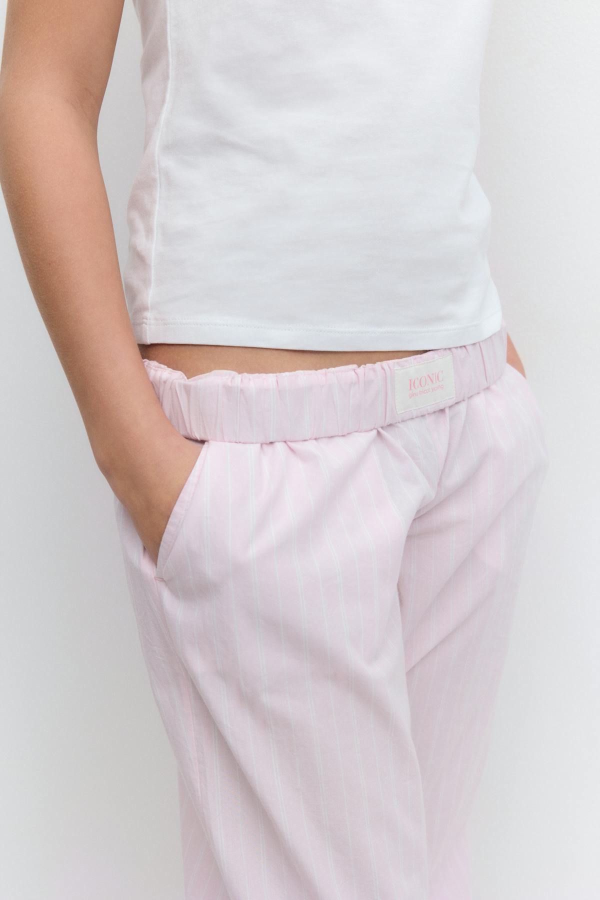 Y folded down trousers