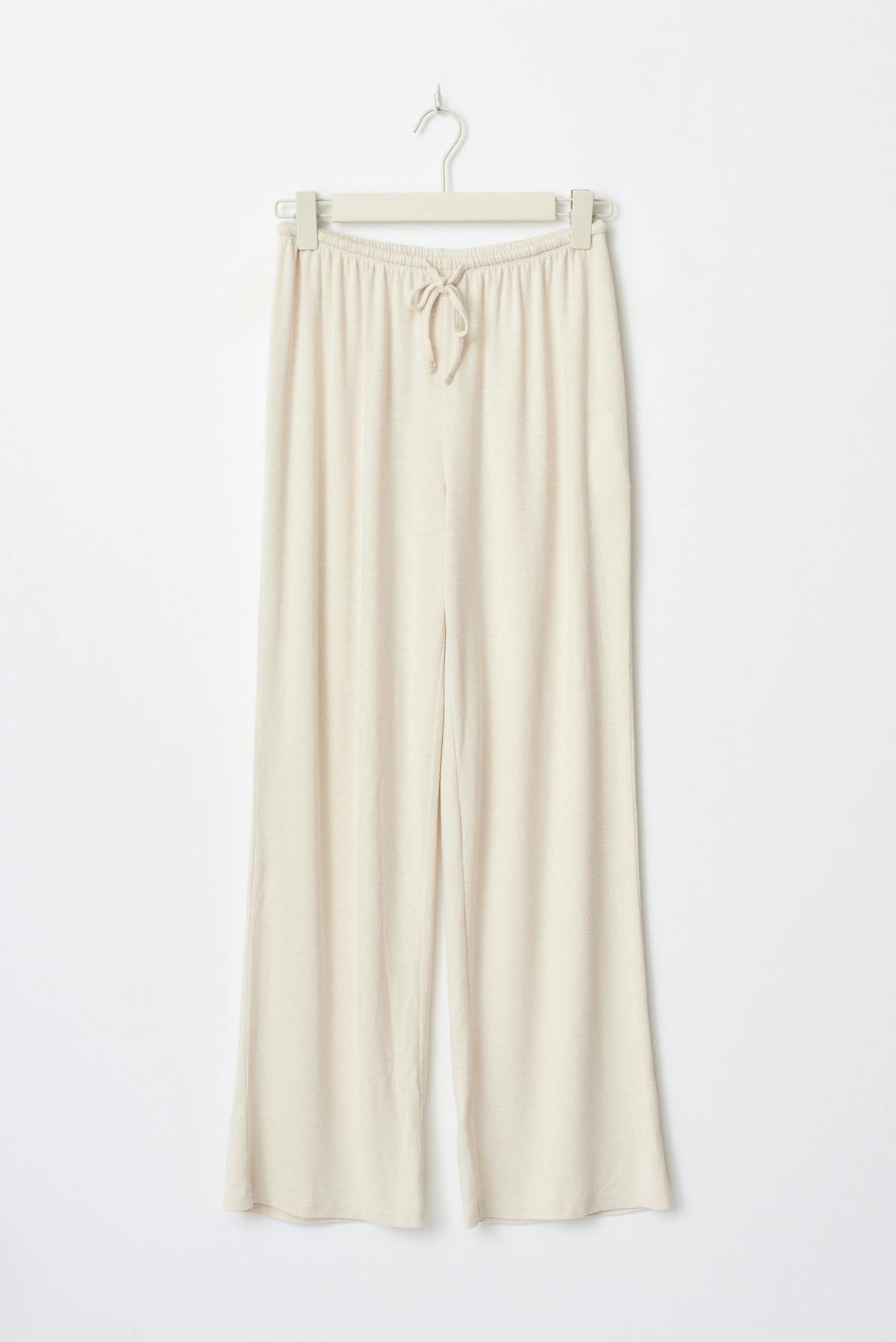 Drawstring wide trousers