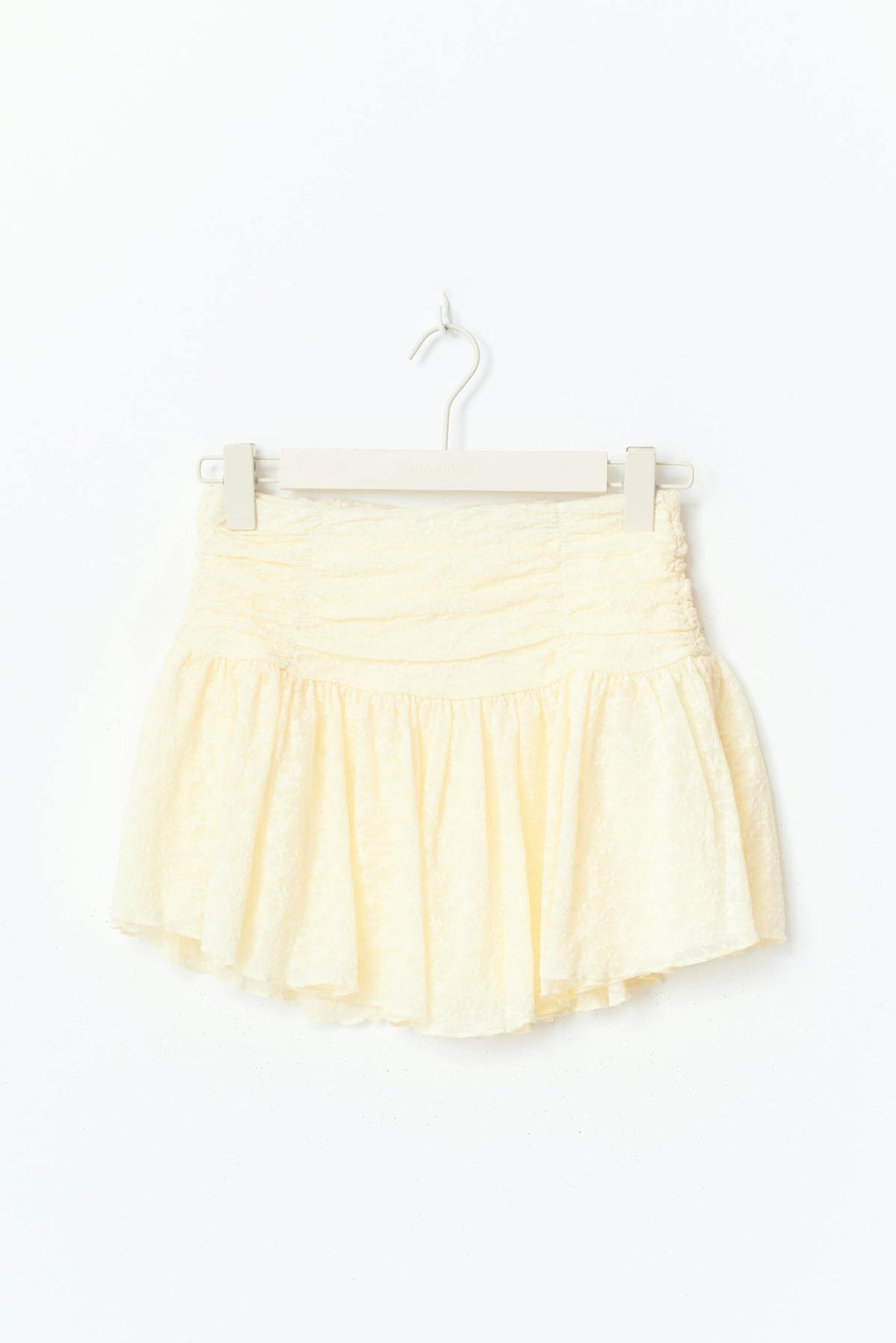 Mini lace skirt