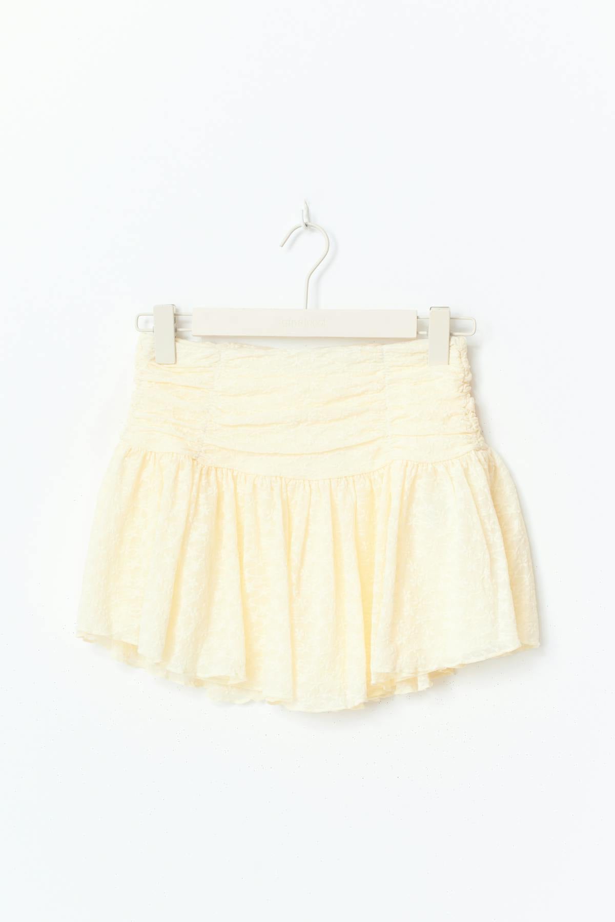Mini lace skirt