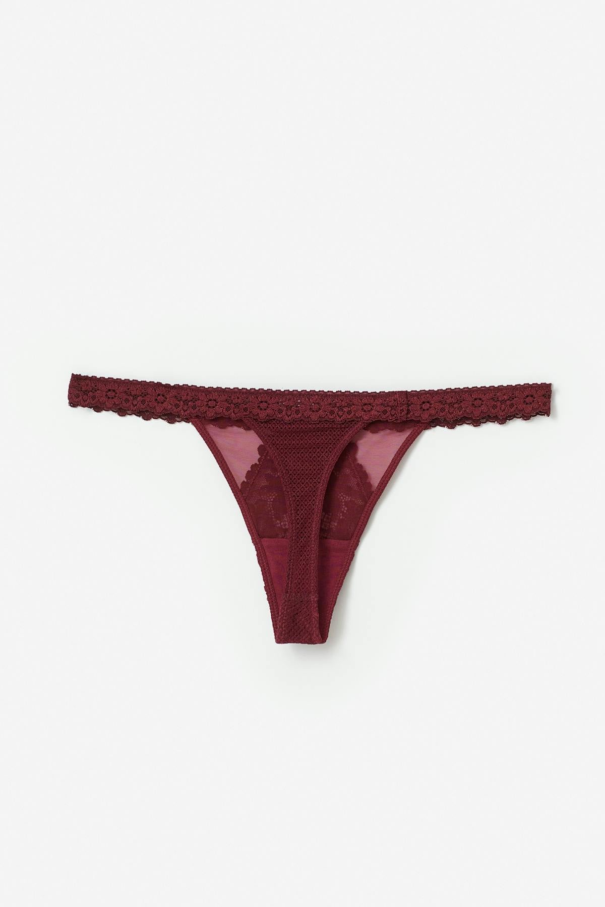 2-pack lace thong