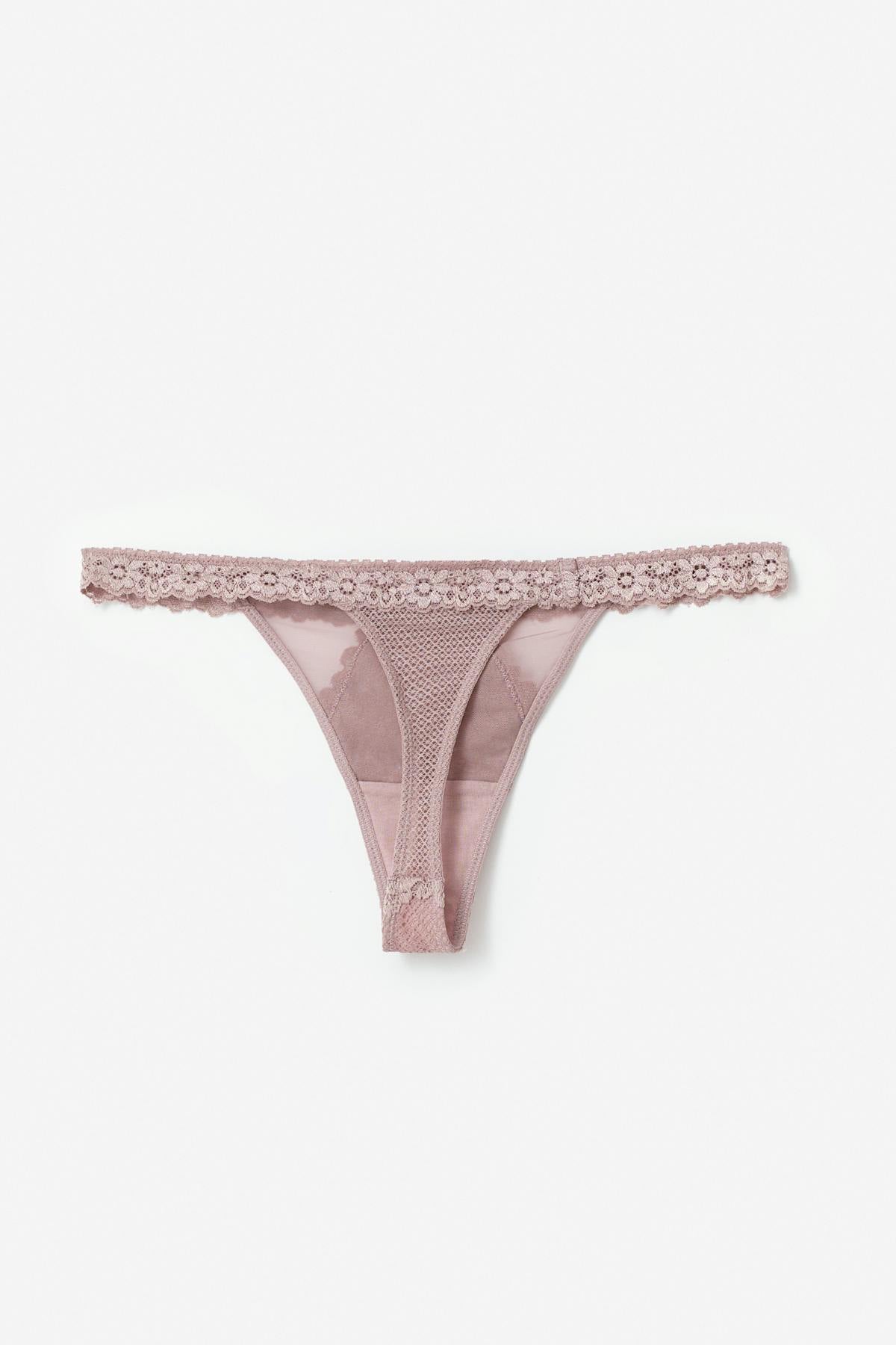 2-pack lace thong