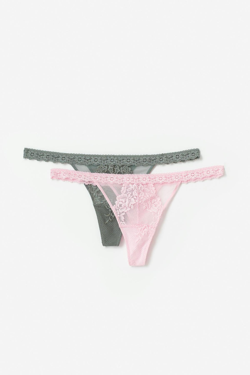 2-pack lace thong