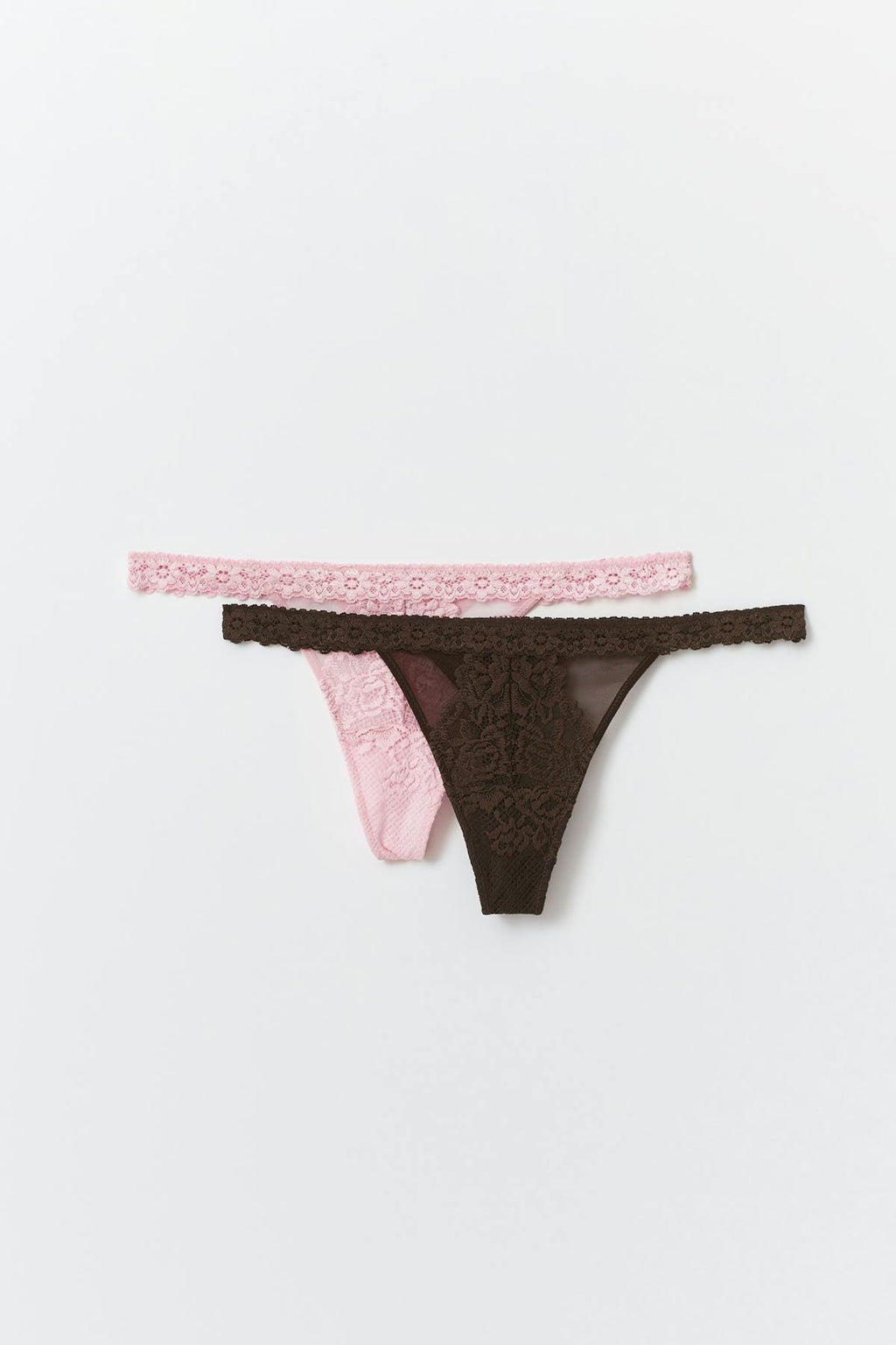 2-pack lace thong