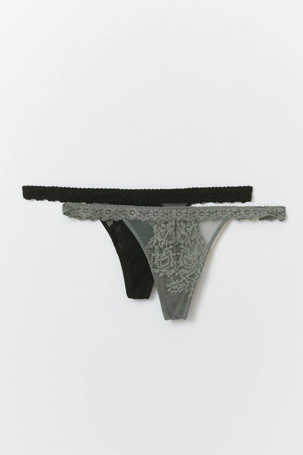 2-pack lace thong