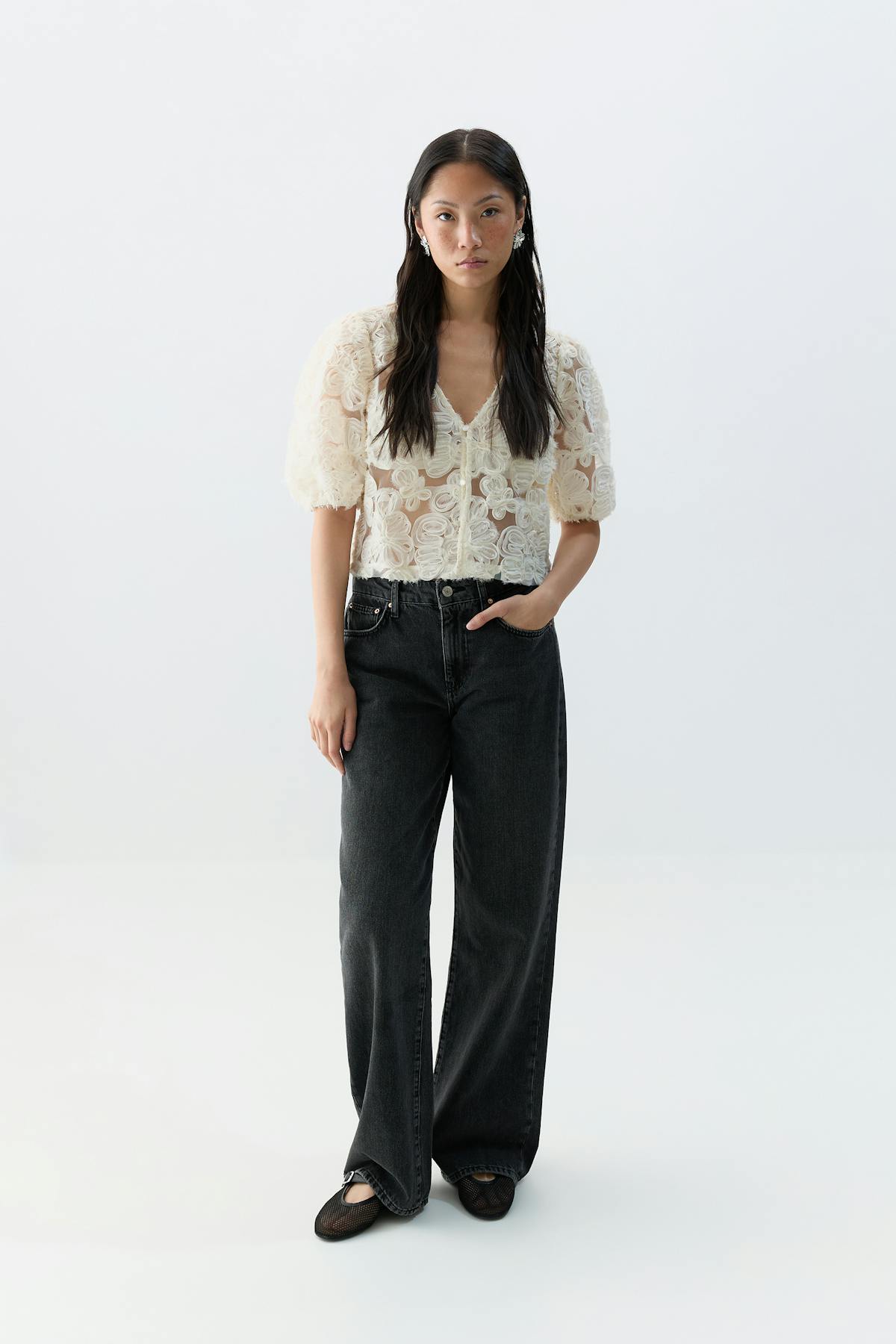 Puff sleeve blouse