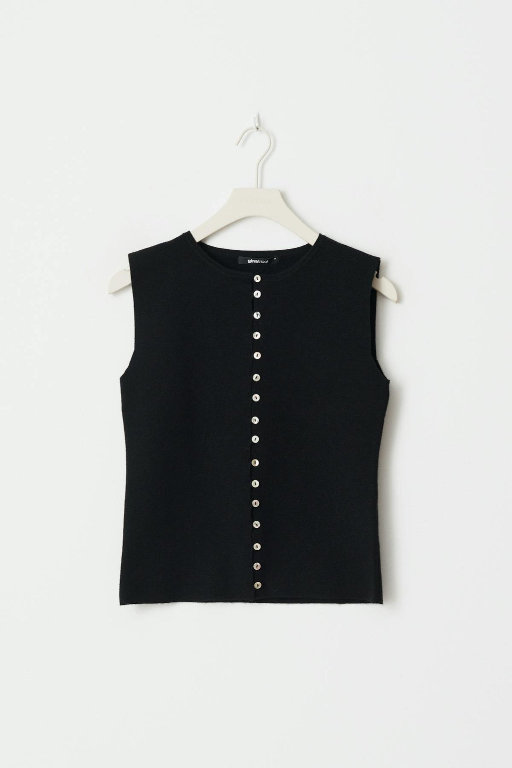 Knitted button down vest
