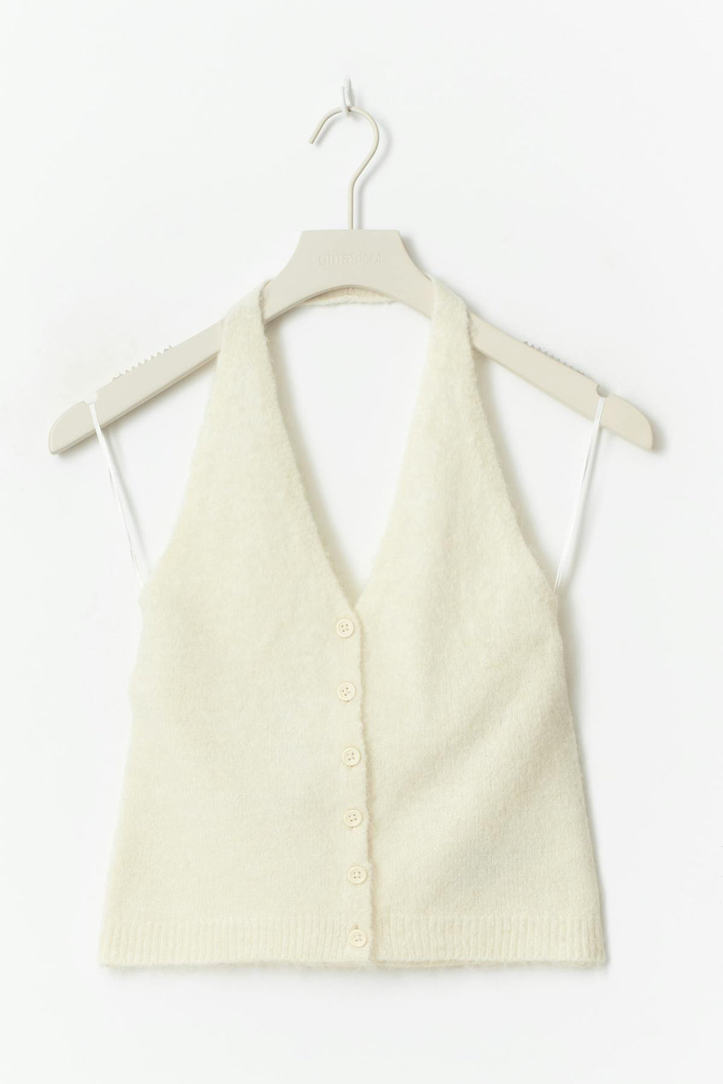 Knitted halterneck vest