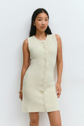 Knitted short vest dress