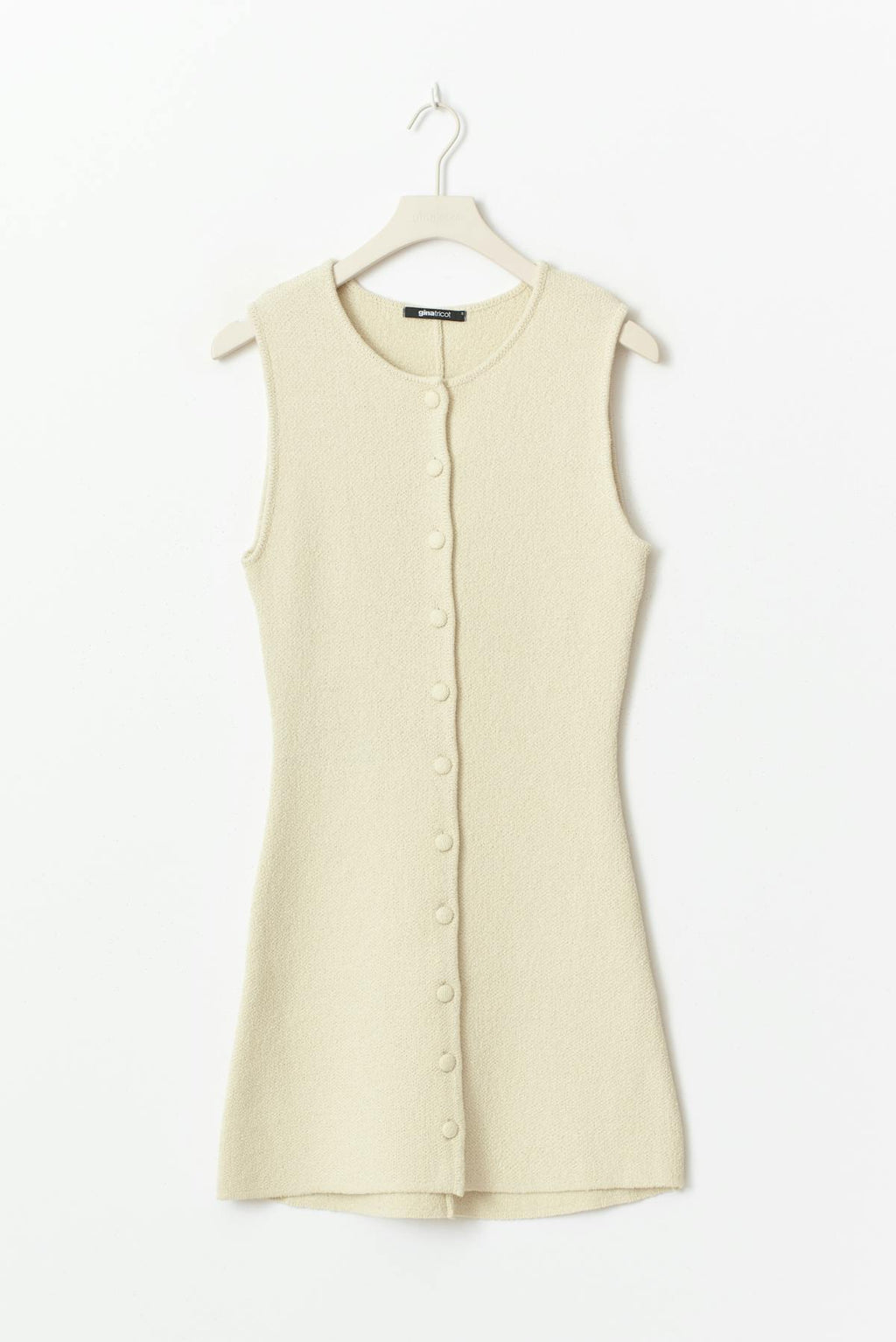Knitted short vest dress