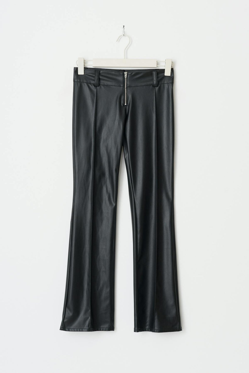 Y bootcut pu trousers