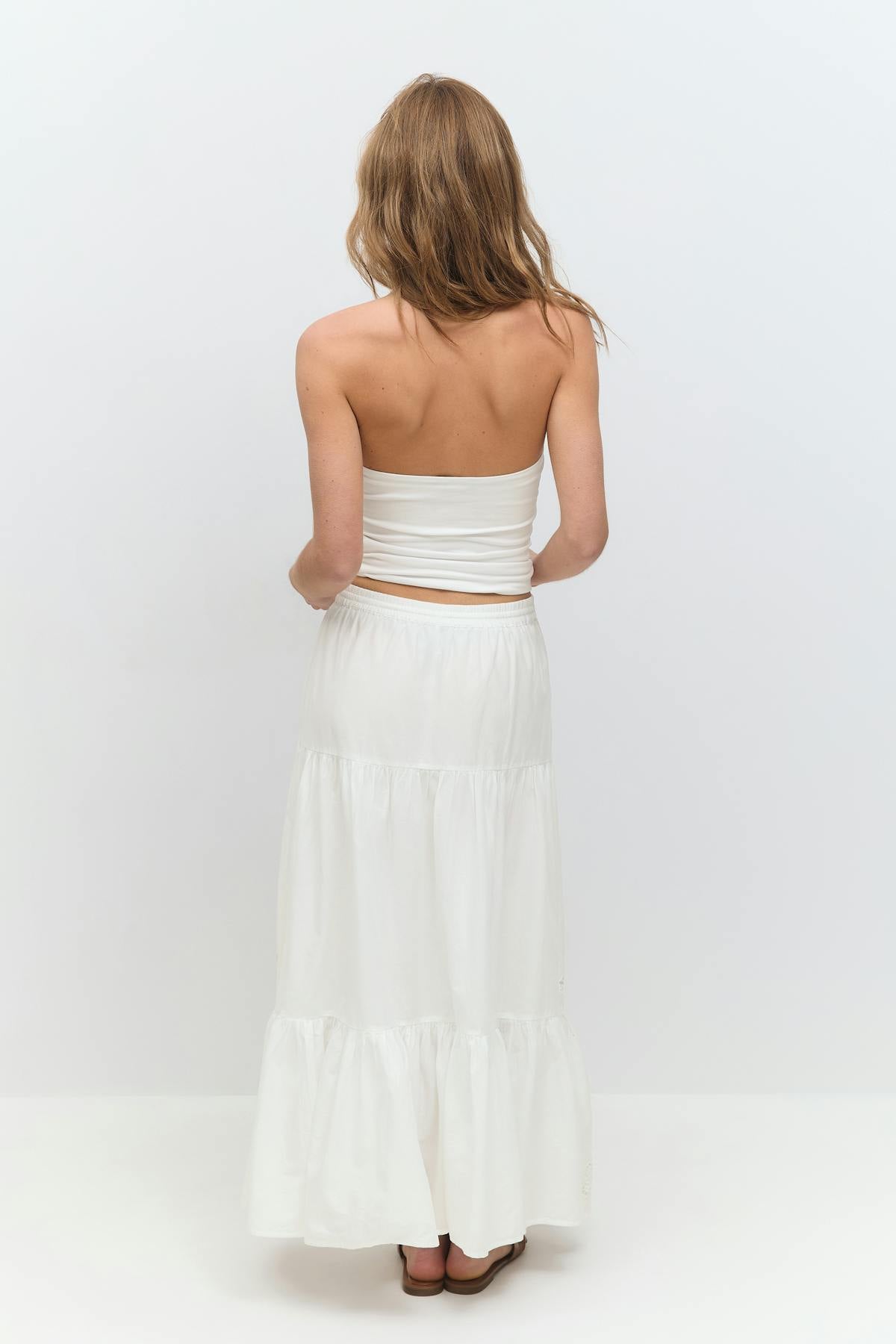 Broderie maxi skirt