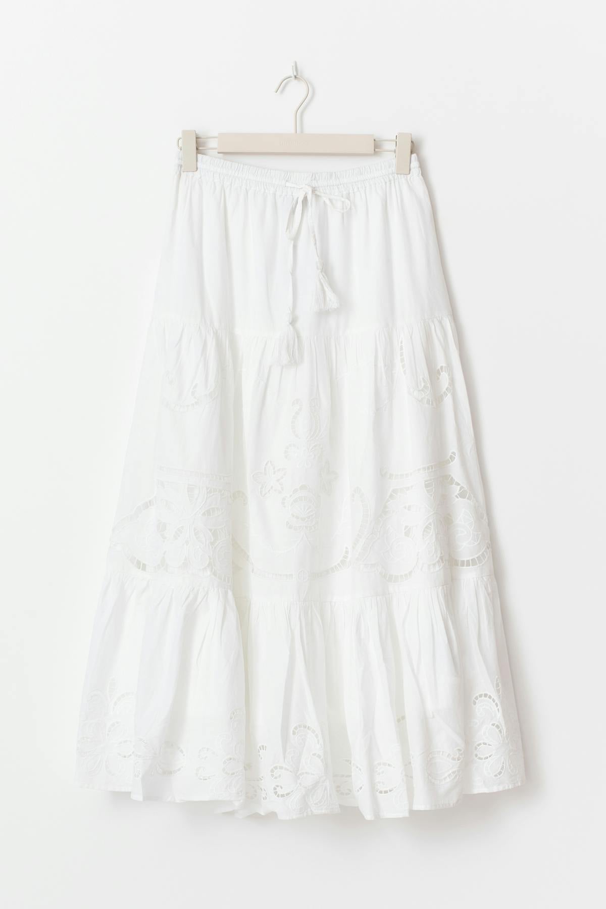 Broderie maxi skirt