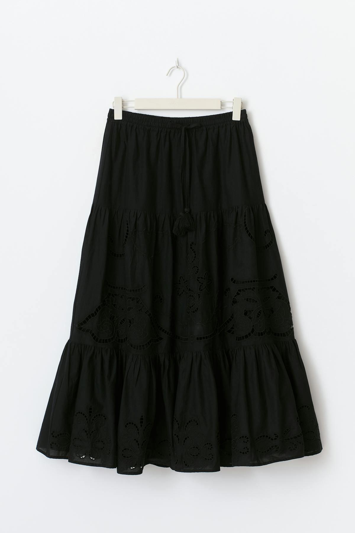 Broderie maxi skirt