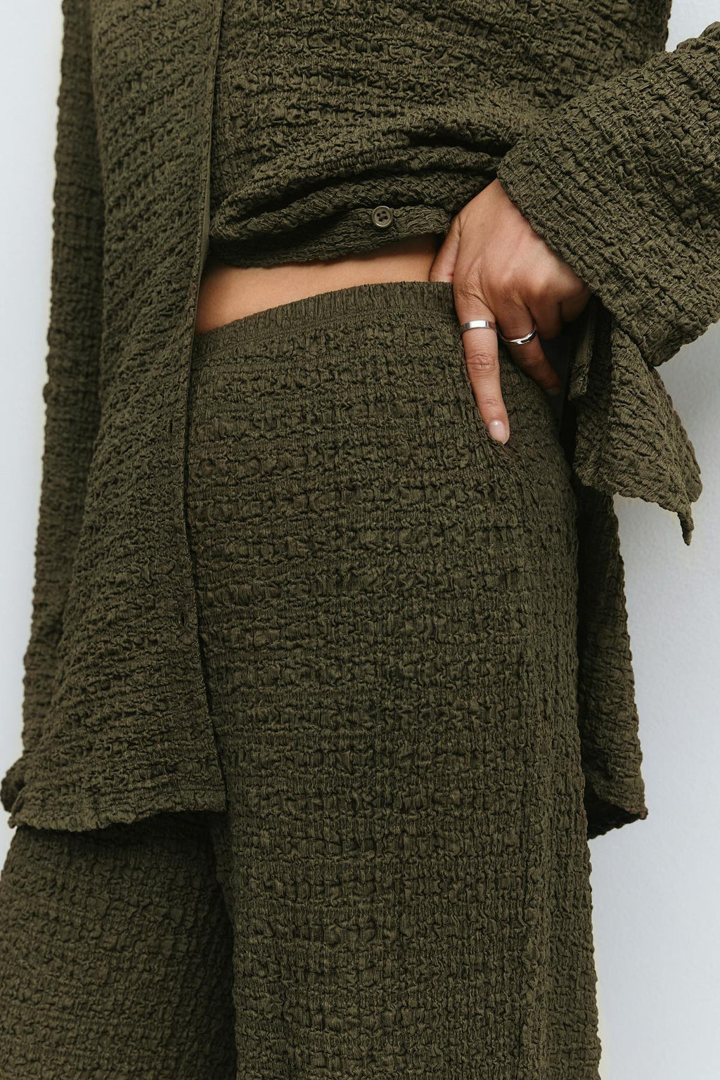 Textured trousers