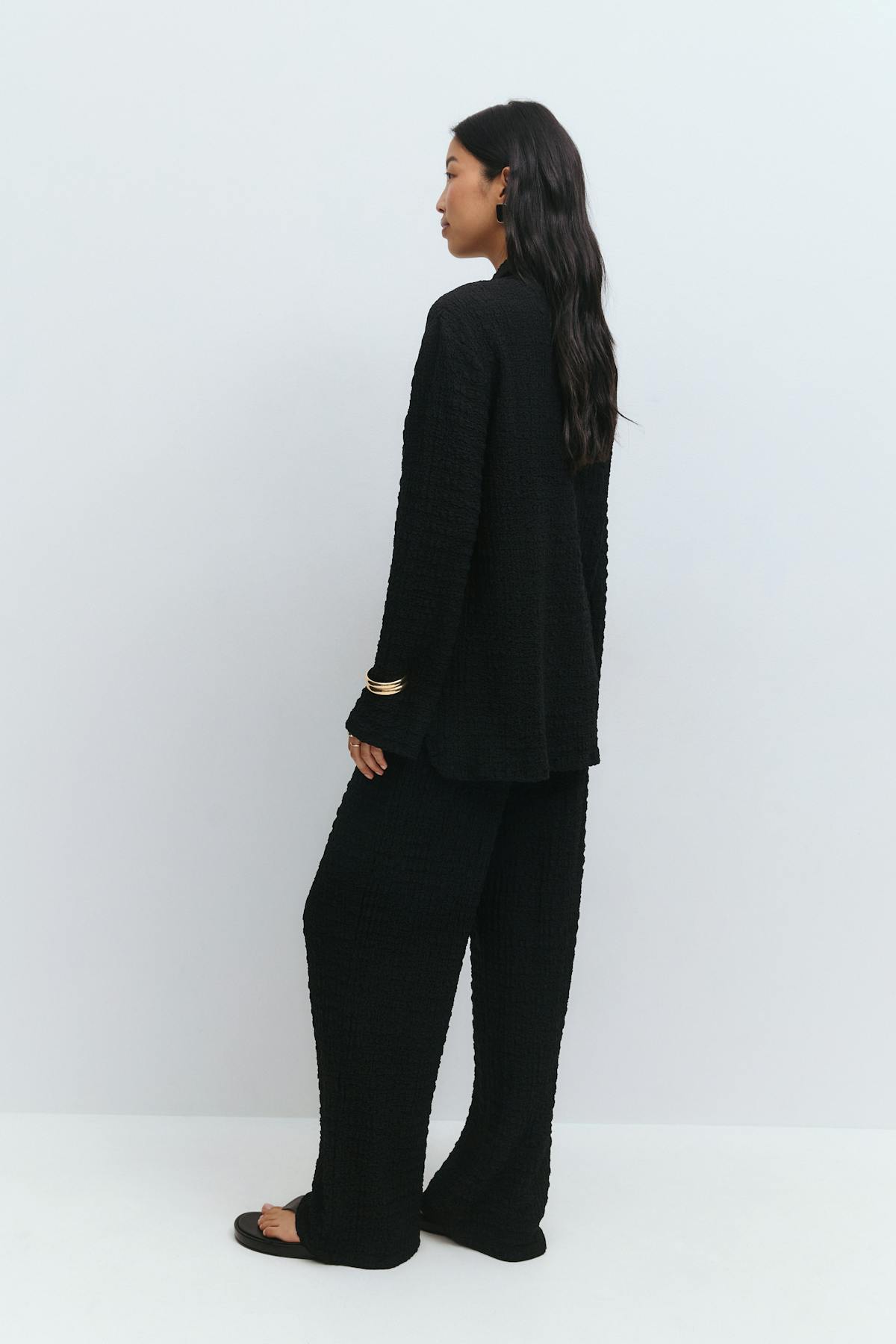 Textured trousers