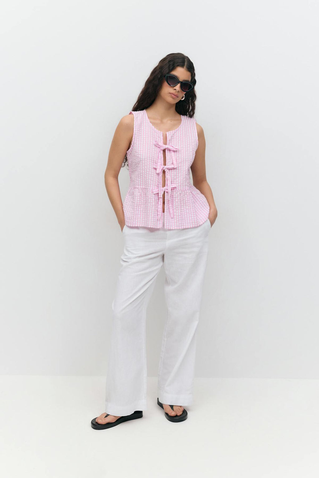 Sleeveless blouse
