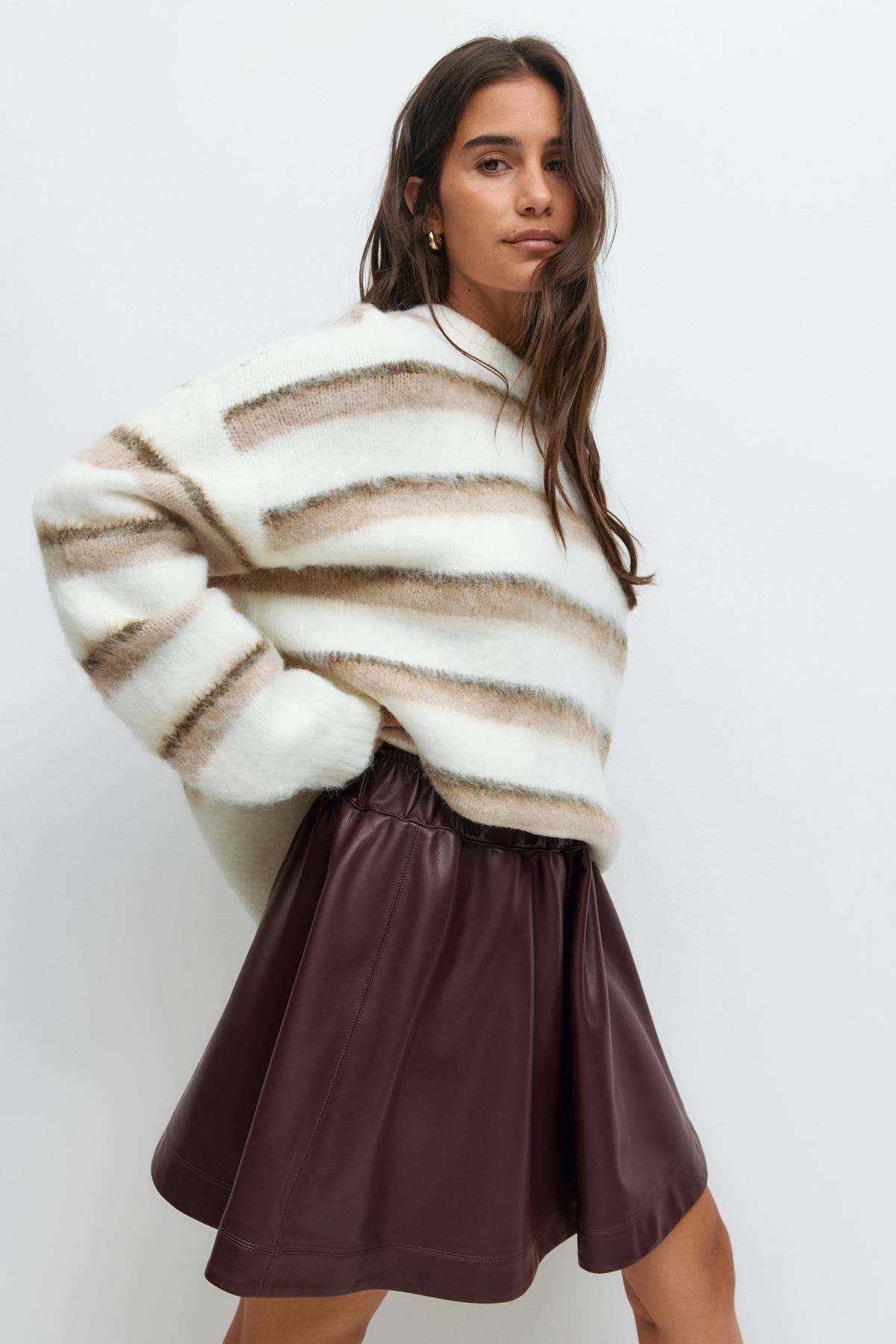 Pu mini skirt
