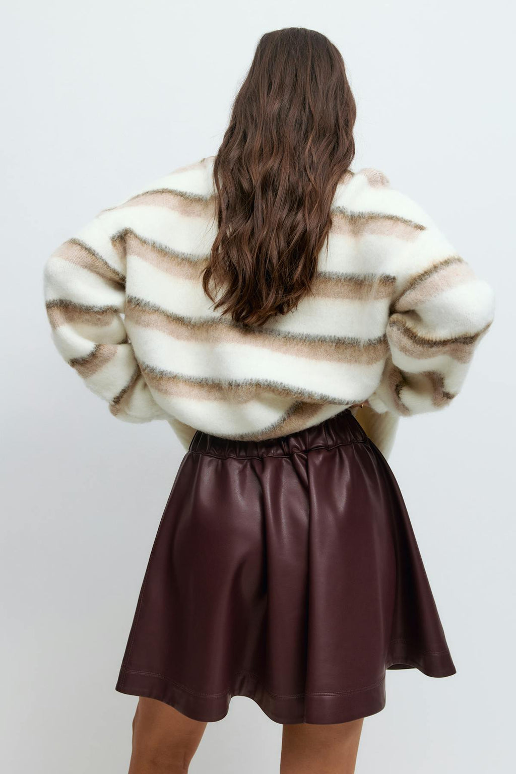 Pu mini skirt