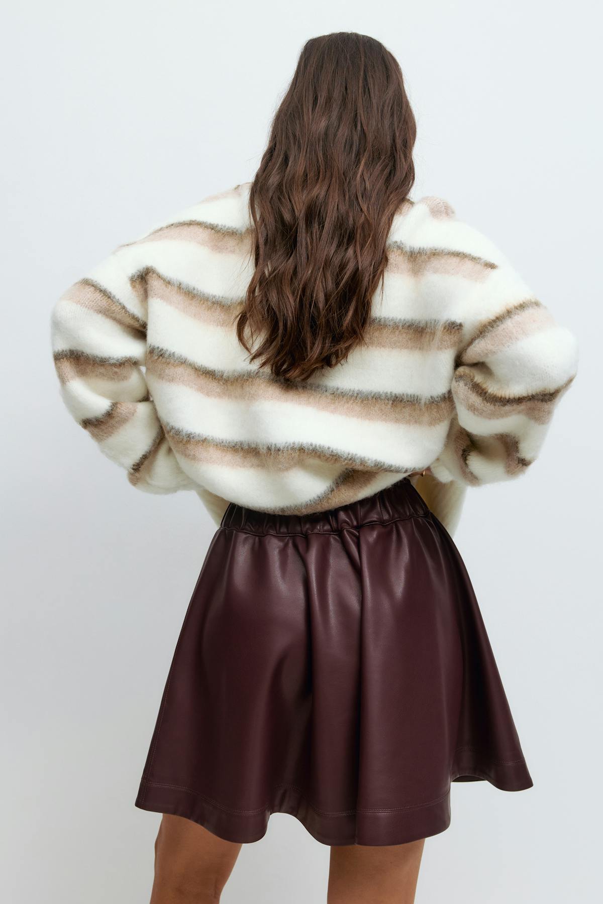 Pu mini skirt