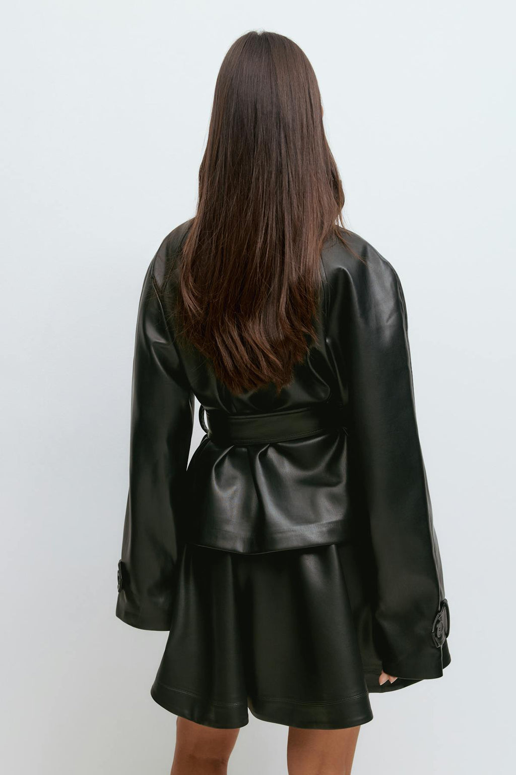 Pu mini skirt
