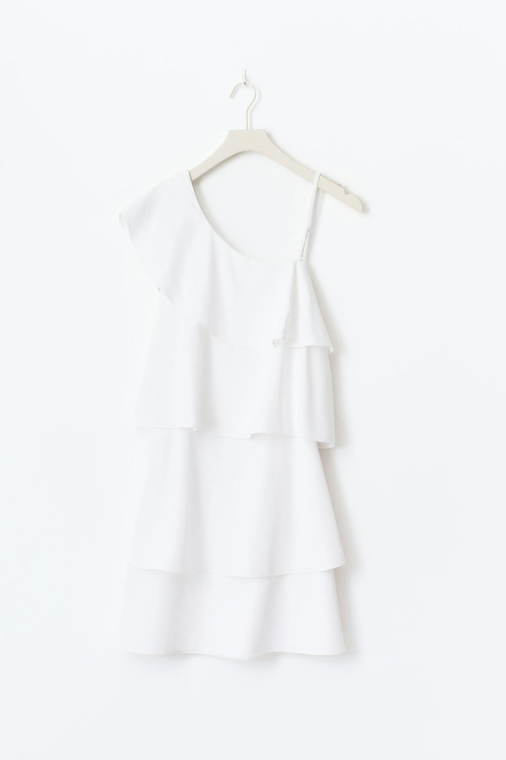Y one shoulder frill dress