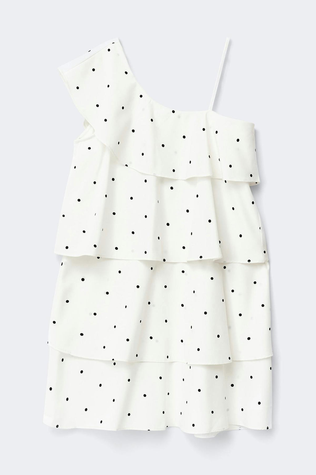 Y one shoulder frill dress