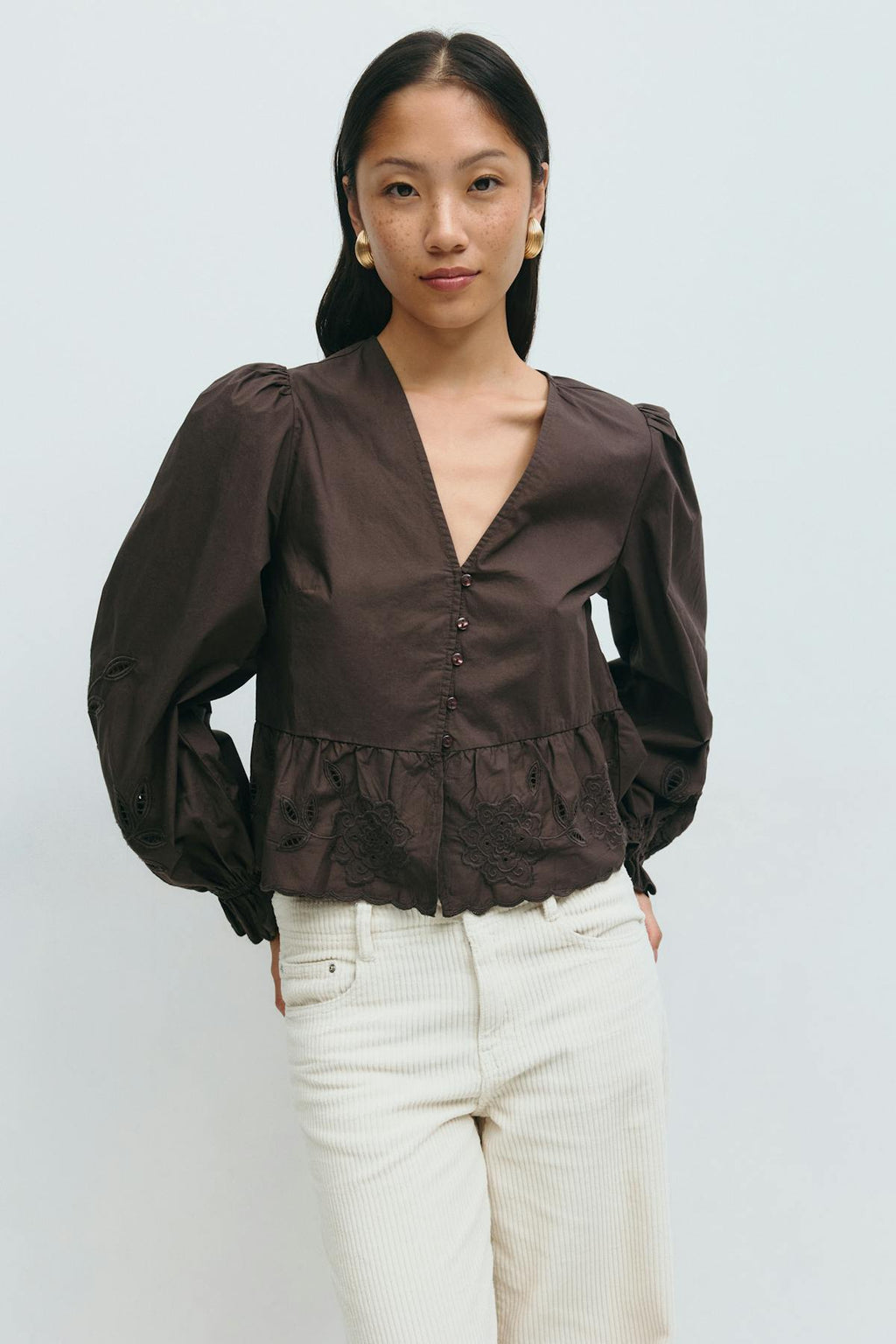 Lacing blouse