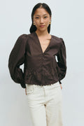 Lacing blouse