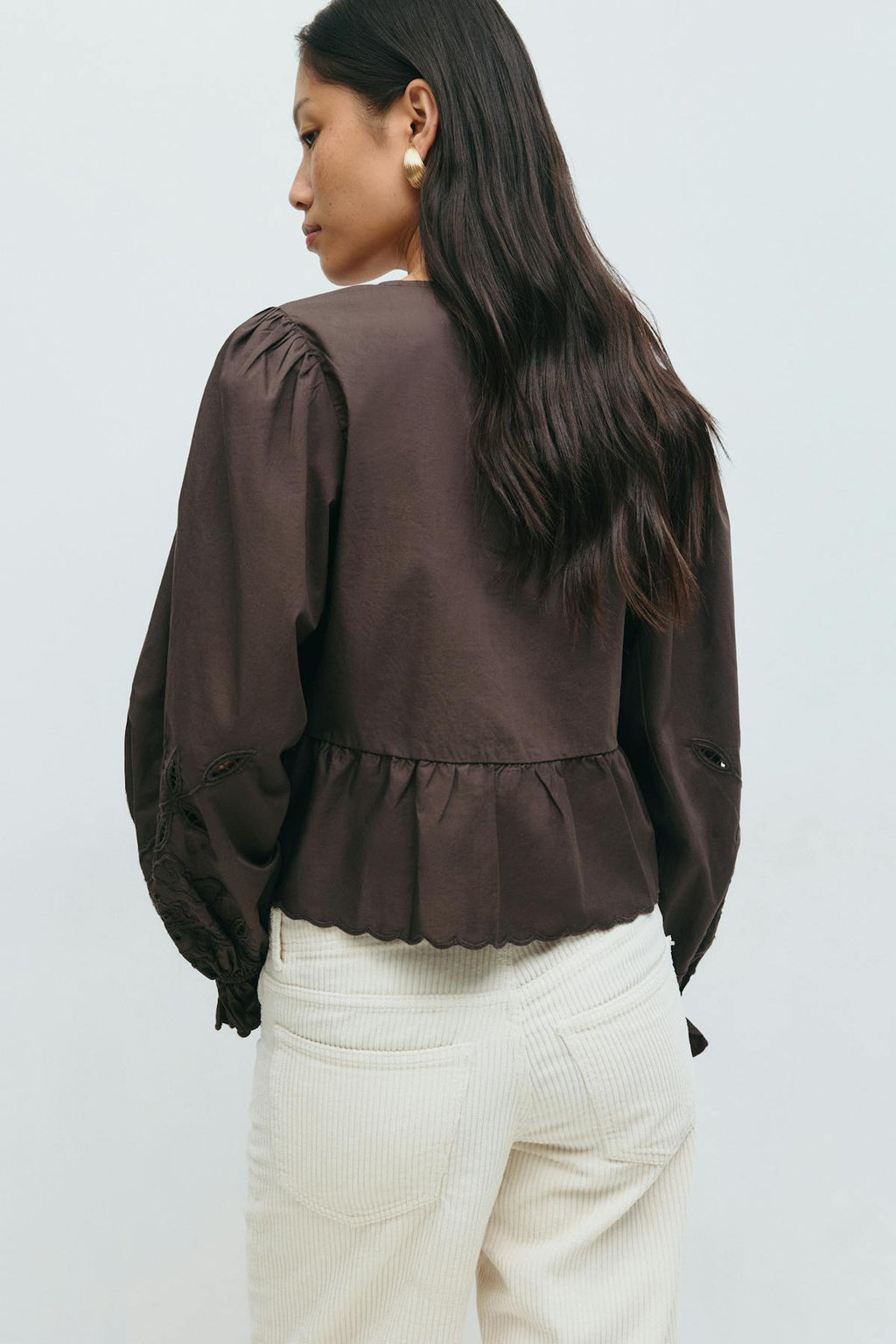 Lacing blouse