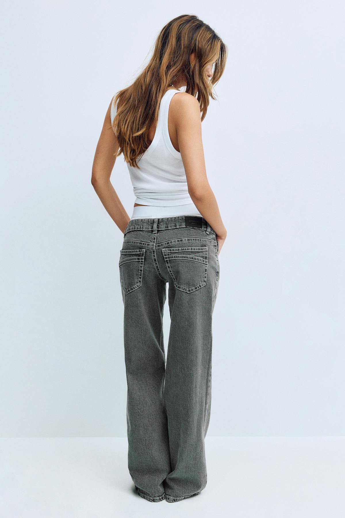 Ultra low wide jeans