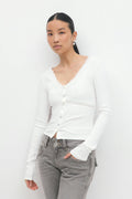 Lace detail top