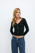 Lace detail top