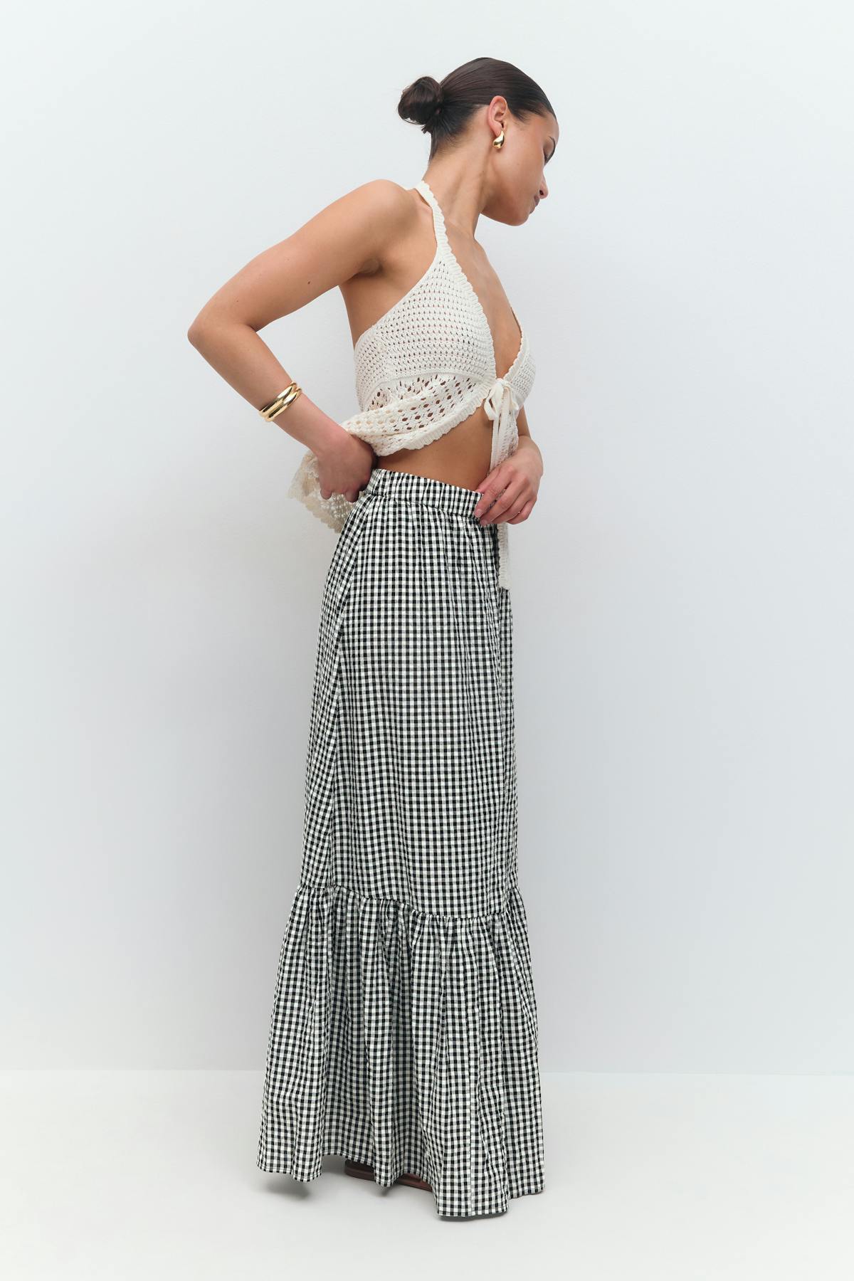Gingham skirt
