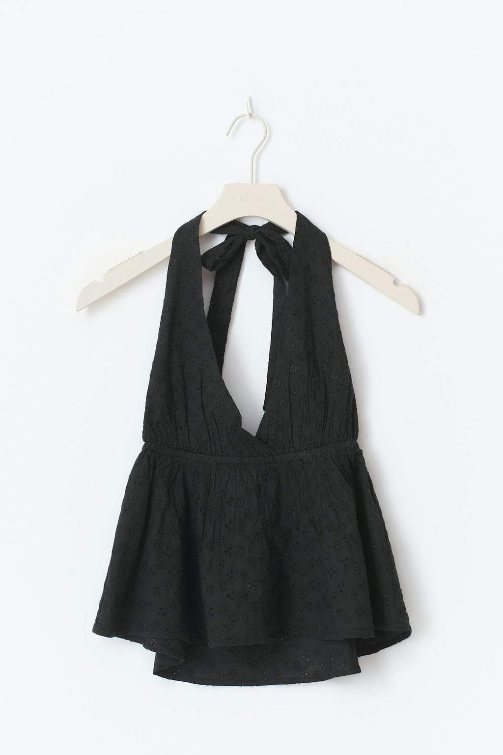 Halterneck anglaise top