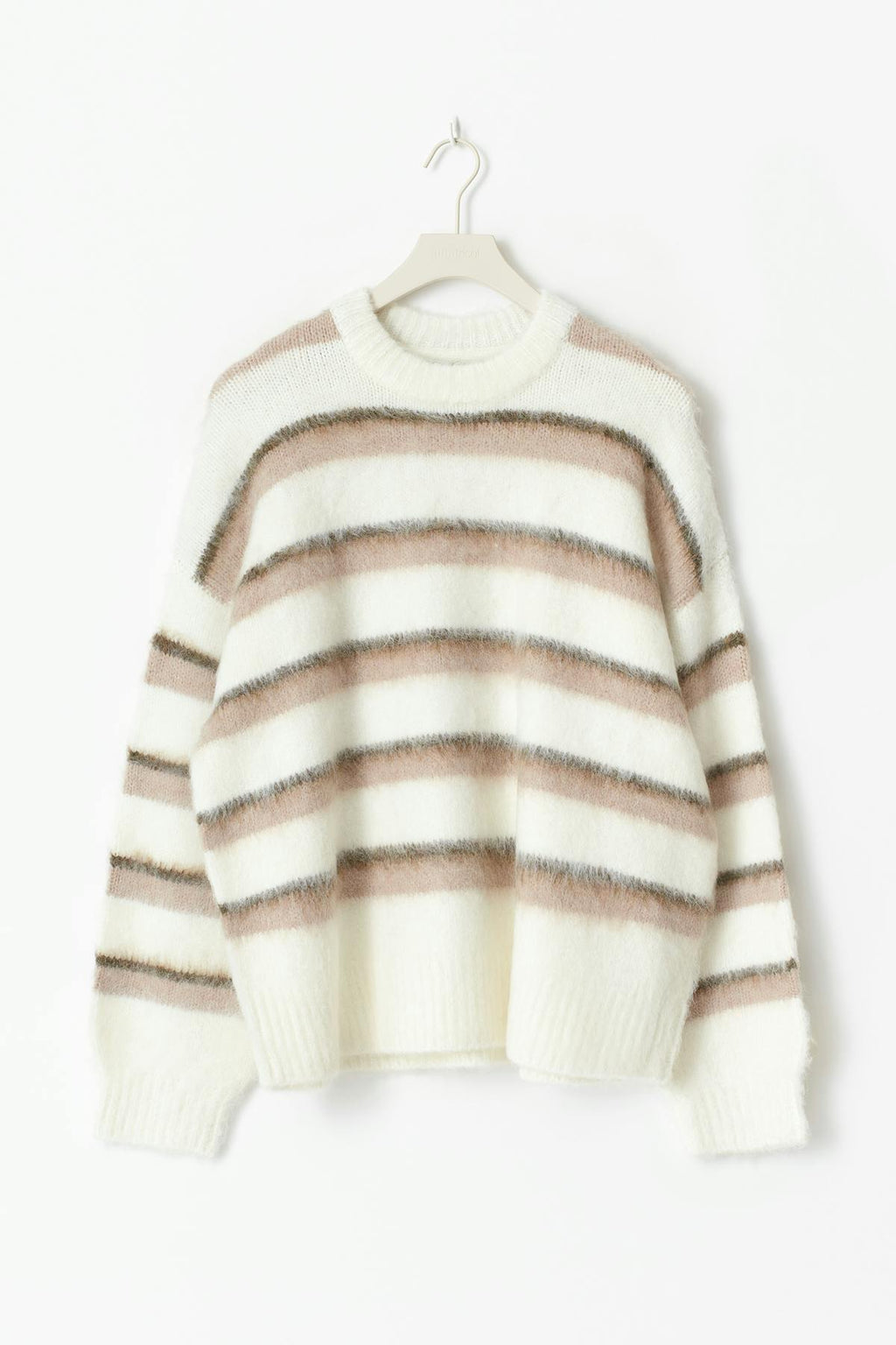 Stripe chunky knitted sweater