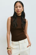 Turtleneck knitted top