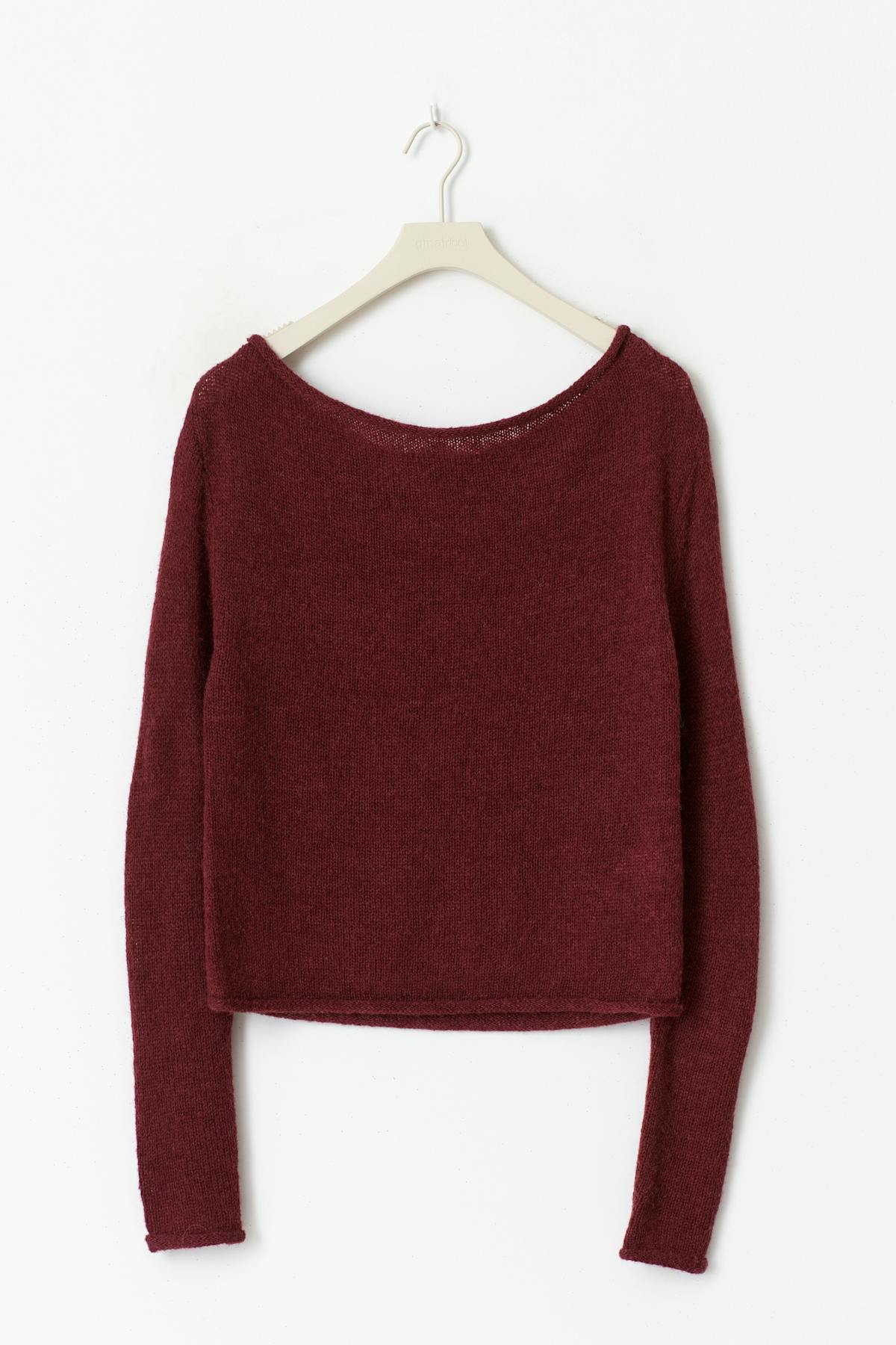 Knitted boatneck top