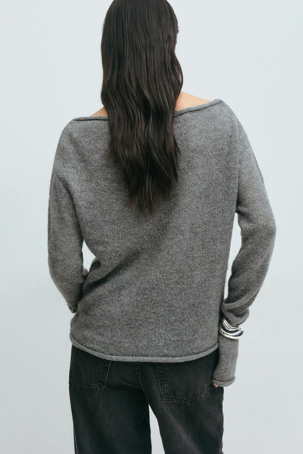 Knitted boatneck top