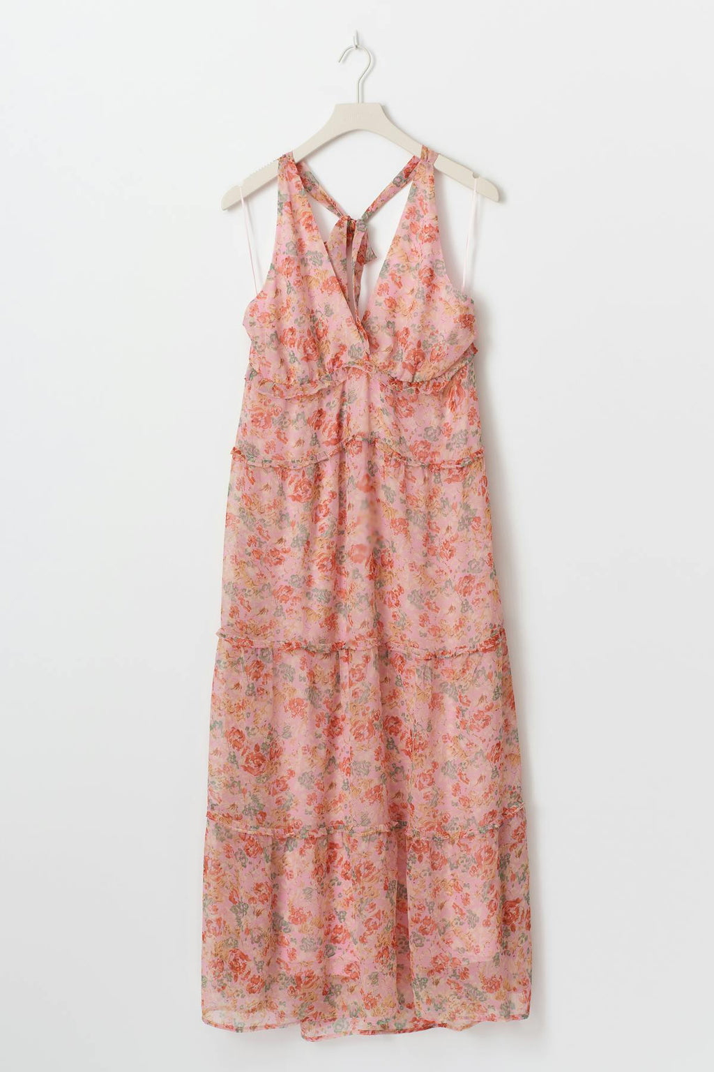 Halterneck maxi dress