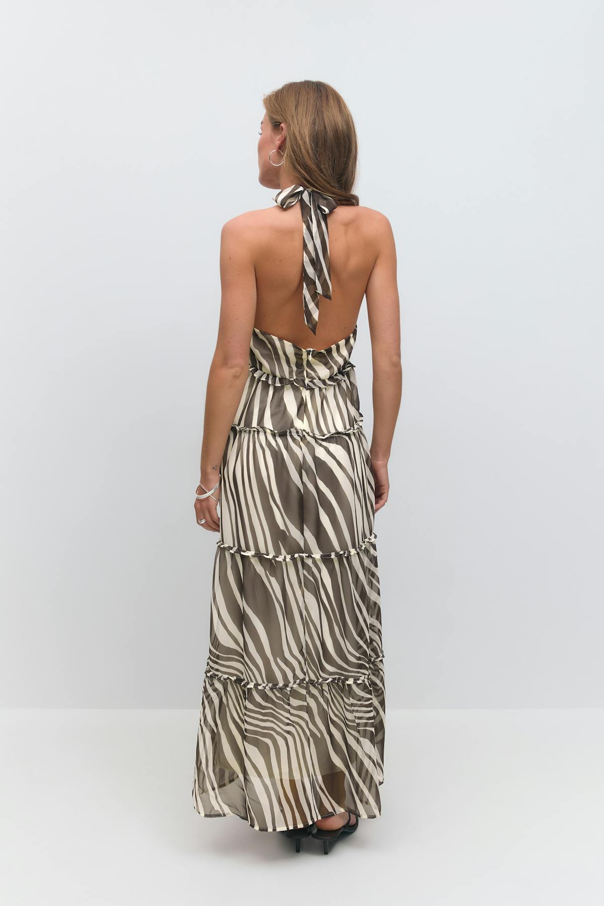 Halterneck maxi dress