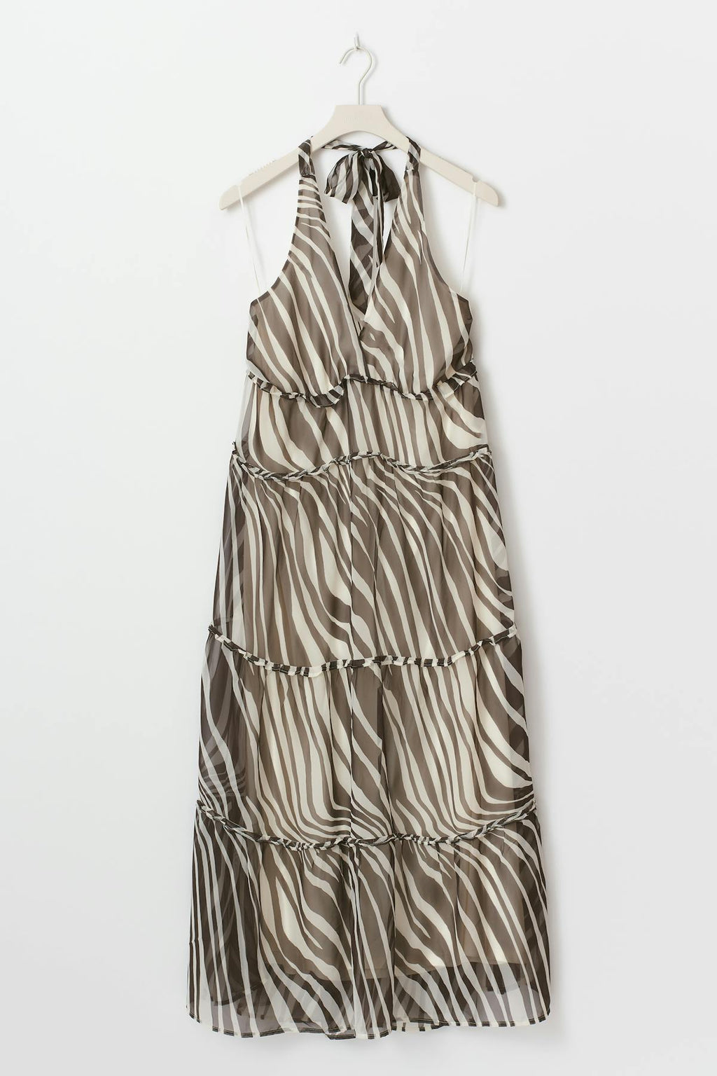 Halterneck maxi dress