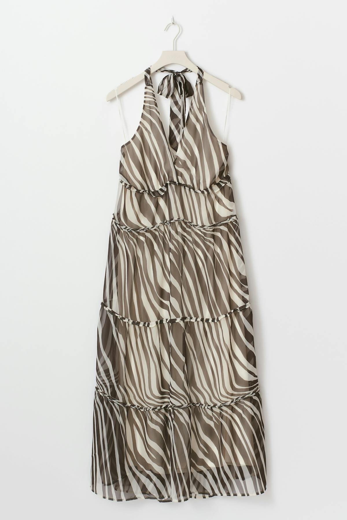Halterneck maxi dress