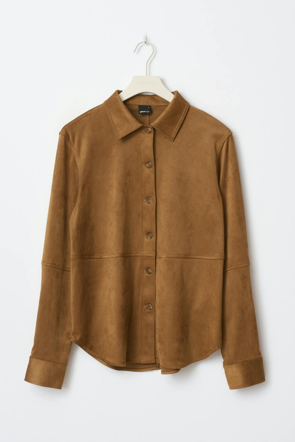 Faux suede shirt